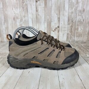 Merrell Hiking Shoes Womens Brown Mesh Trail Running Sneakers Outdoors‎